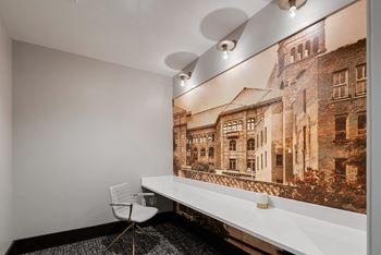 Business center with micro-offices and conference rooms